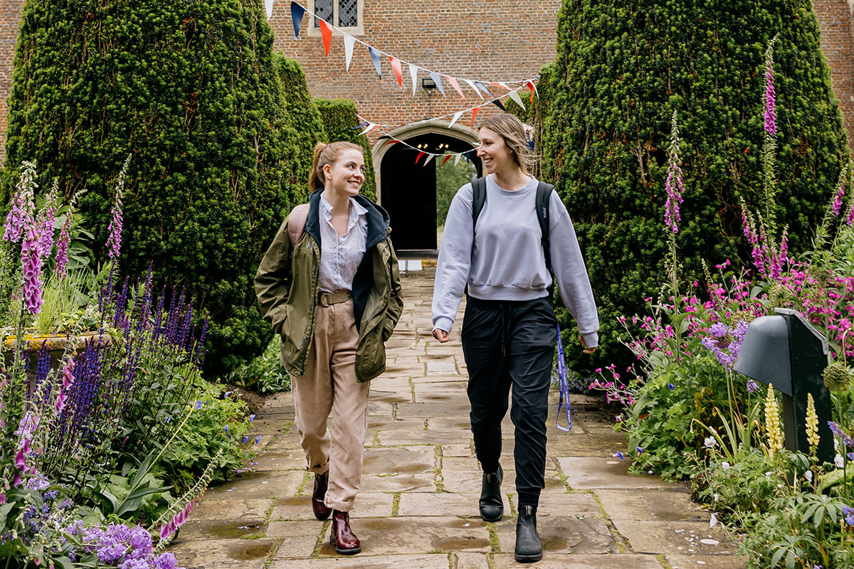 Herstmonceux Castle students walking