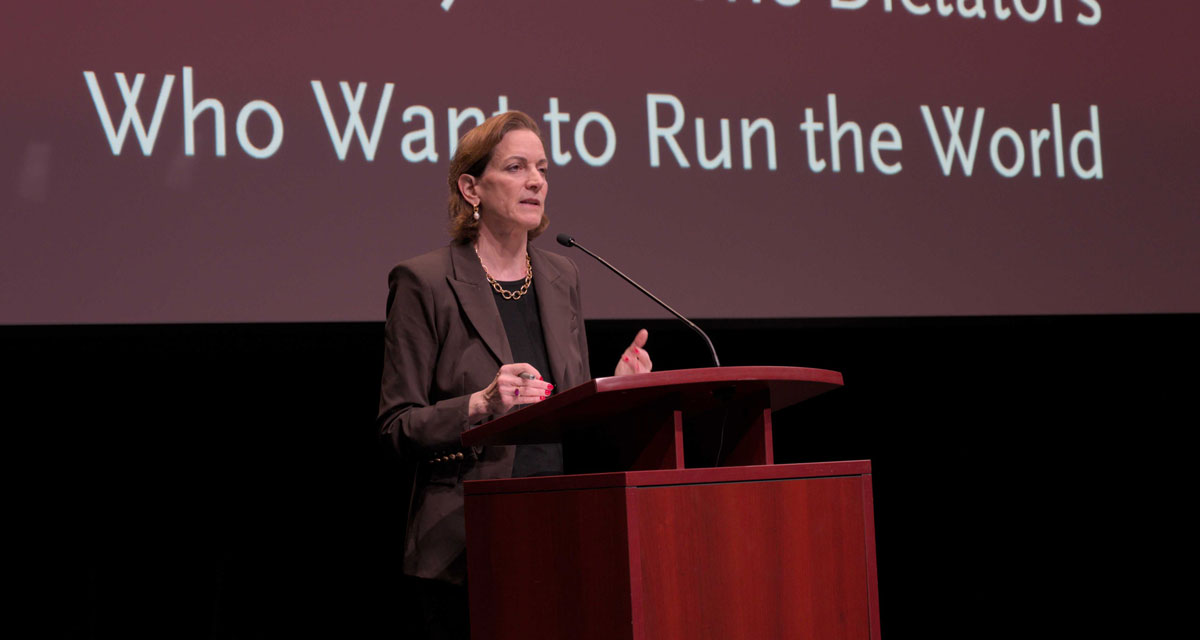 Pulitzer Prize-winning historian and journalist Anne Applebaum.